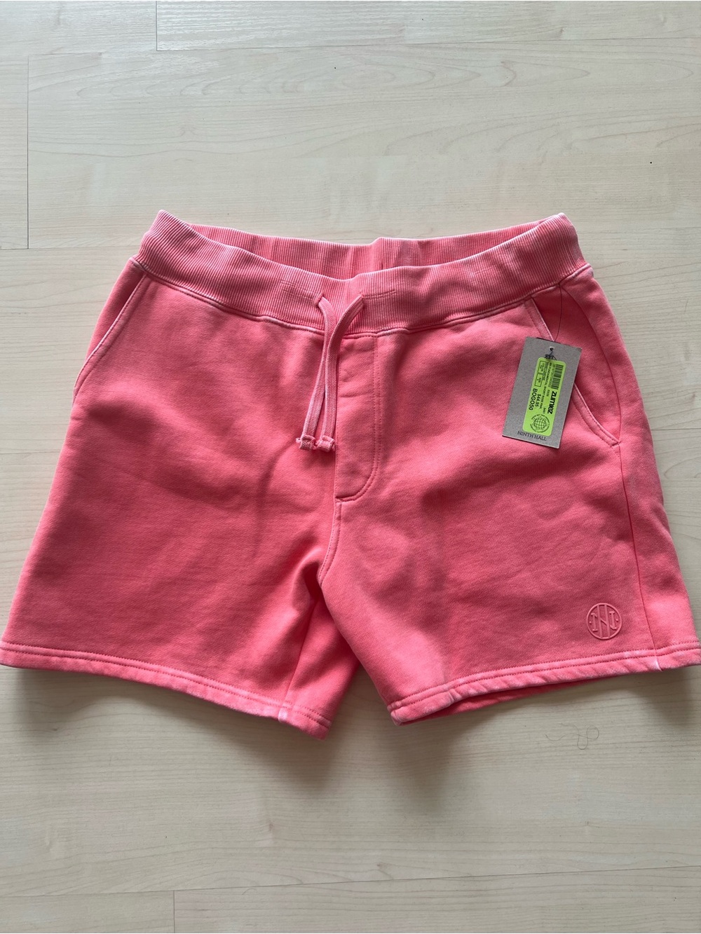 Ninth Hall Coral Pink Drawstring Shorts